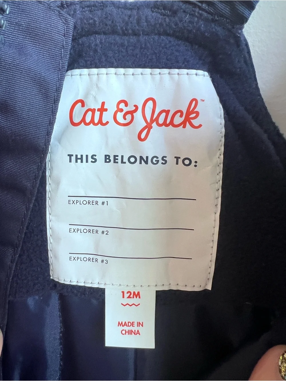 Cat & Jack Navy Blue Kids Snow Overalls
